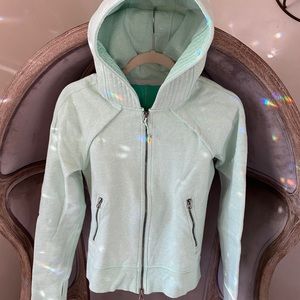 Lululemon scuba hoodie mint green size 6